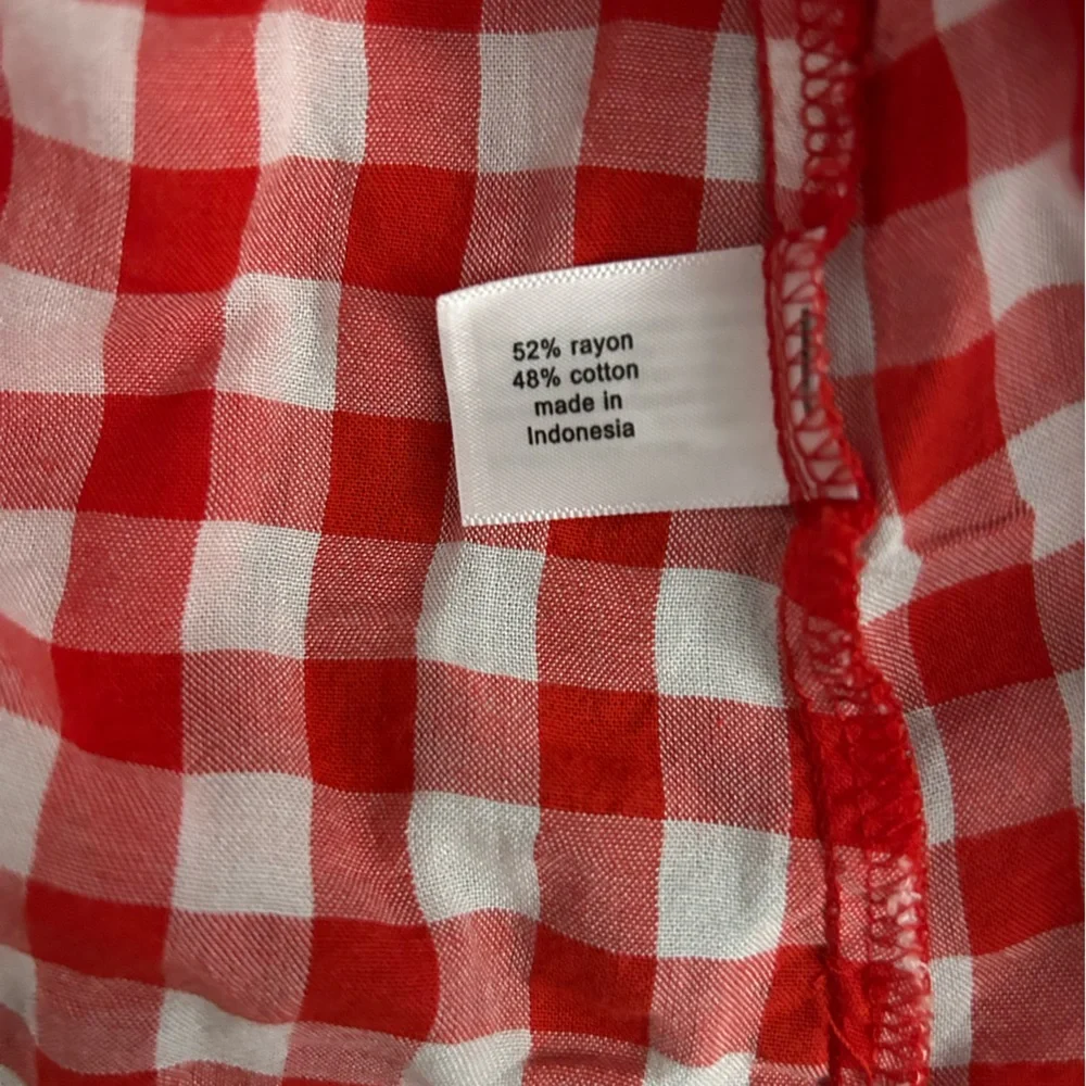 Lane Bryant Gingham Long Sleeve Wrap Top Size 18/20 - Picture 5 of 6